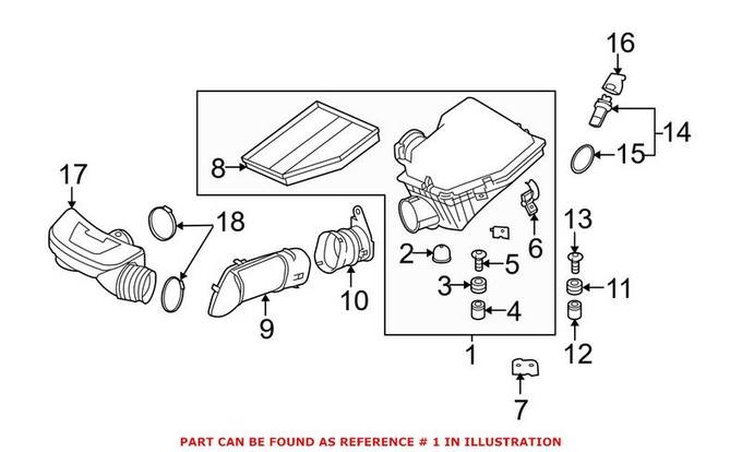 BMW Air Filter and Housing Assembly 13717567203 – Genuine BMW