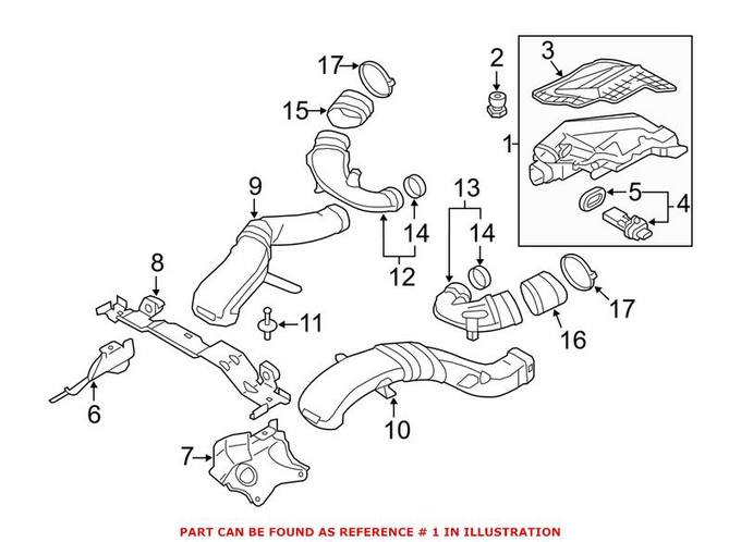 Air Filter and Housing Assembly – Passenger Right