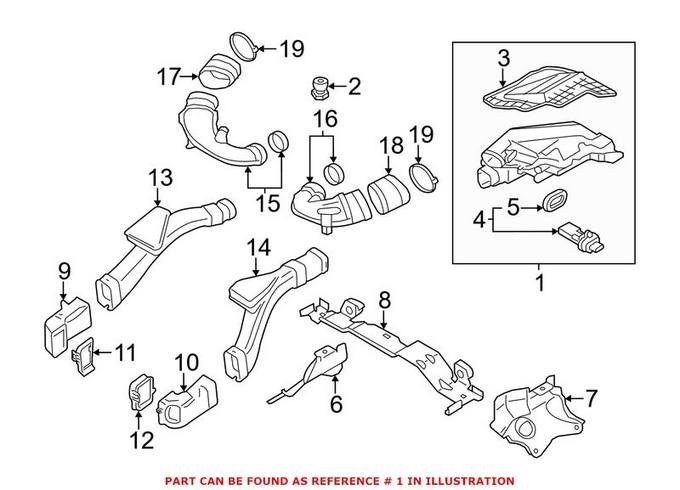 Air Filter and Housing Assembly – Passenger Right