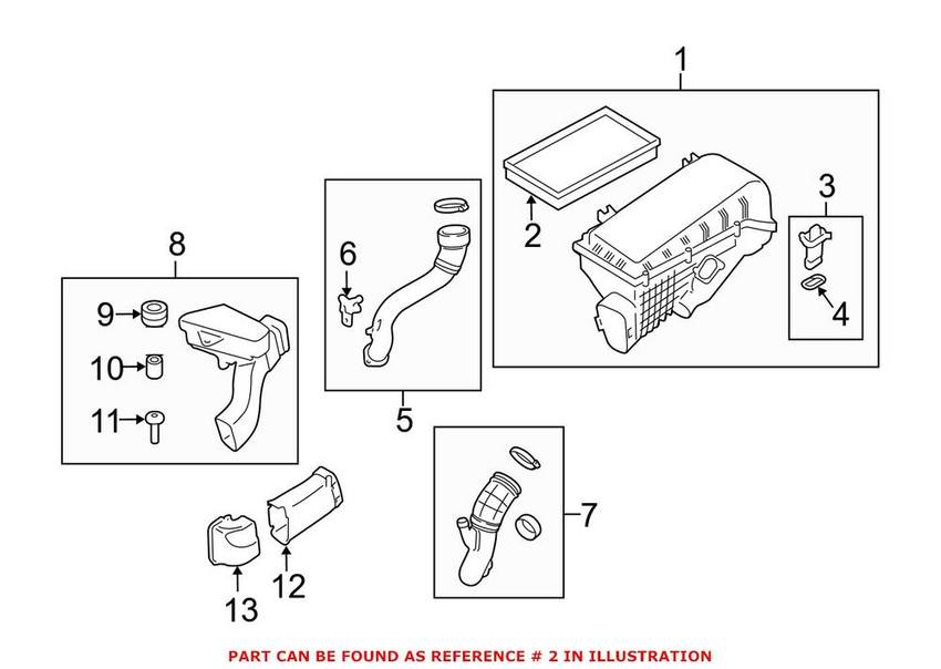 BMW Engine Air Filter 13717593250