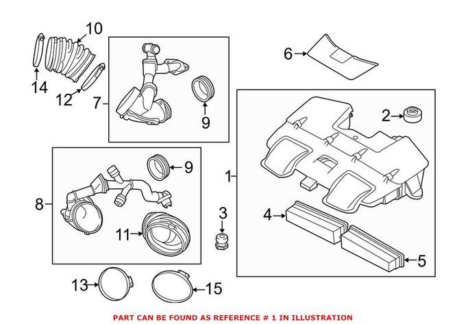 BMW Air Filter and Housing Assembly 13717594441 – Genuine BMW