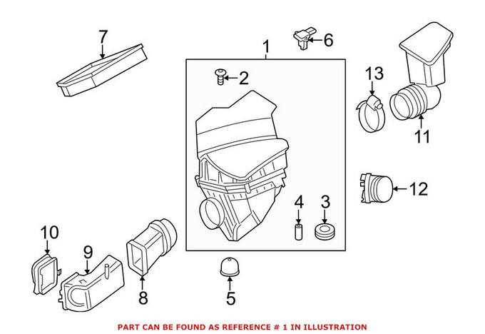 BMW Air Filter and Housing Assembly 13717604399 – Genuine BMW