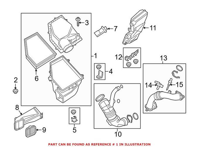 BMW Air Filter and Housing Assembly 13717643301 – Genuine BMW