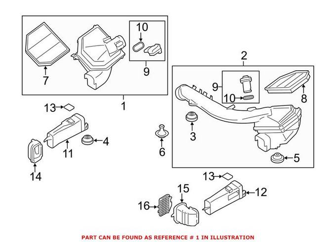 Air Filter and Housing Assembly – Passenger Right