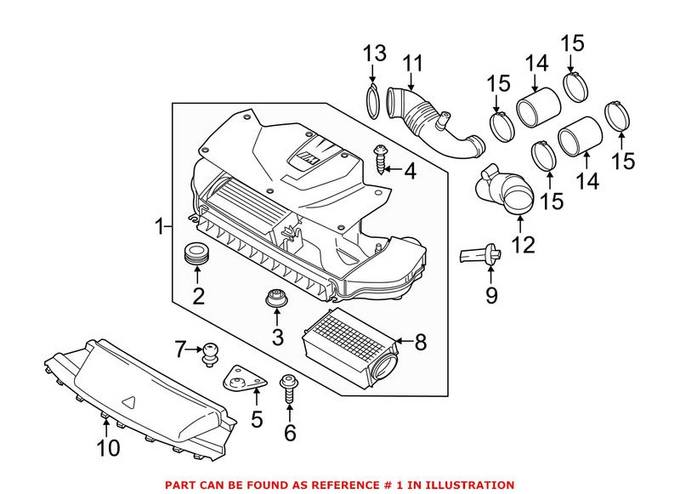 BMW Air Filter and Housing Assembly 13717848622 – Genuine BMW