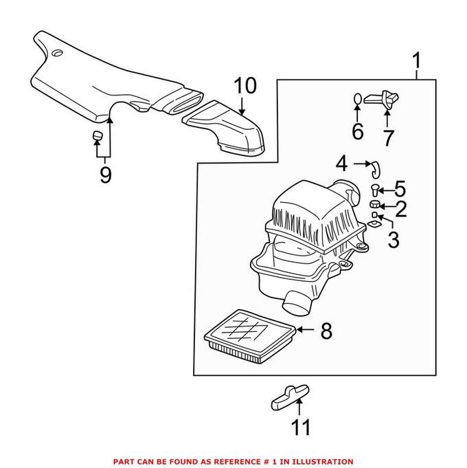 BMW Air Filter and Housing Assembly 13717853879 – Genuine BMW