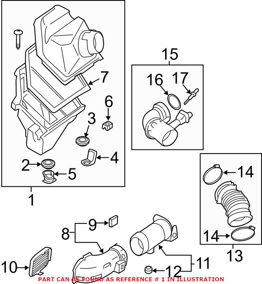 Air Filter and Housing Assembly – Pasenger Side