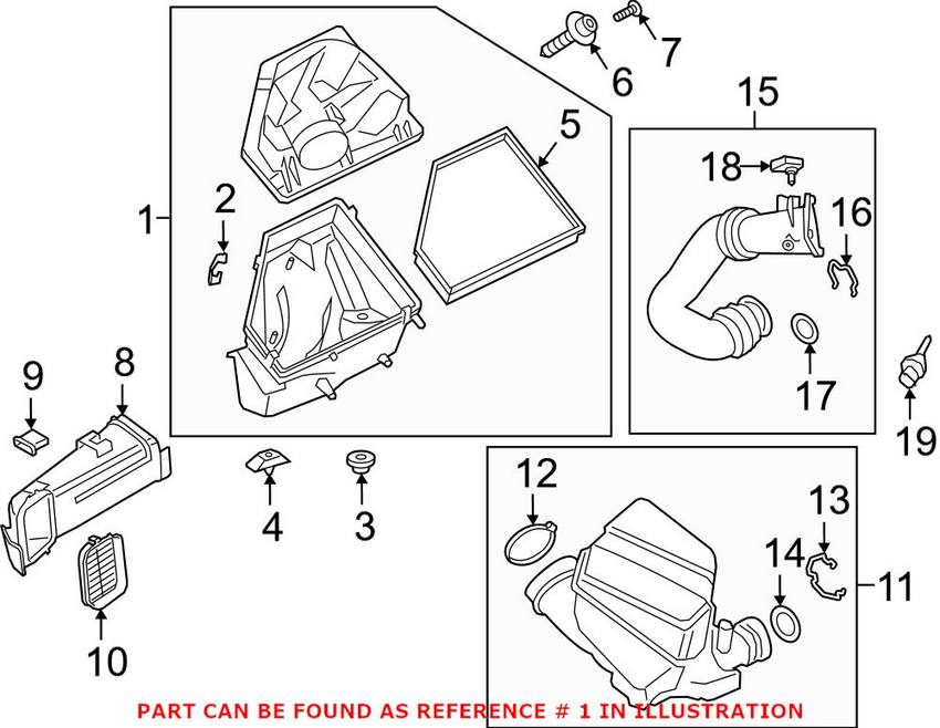 BMW Air Filter and Housing Assembly 13718580424 – Genuine BMW