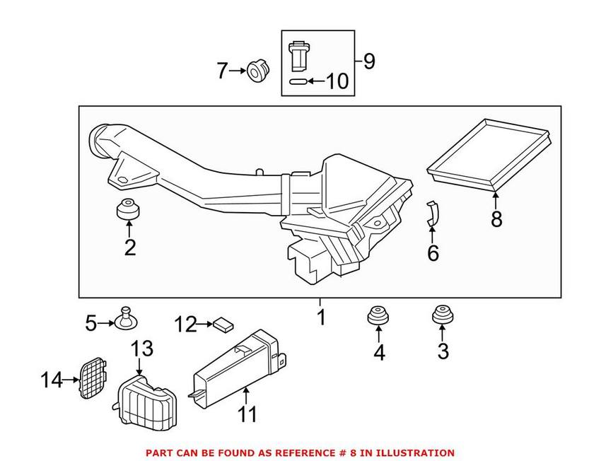 BMW Engine Air Filter 13718616909