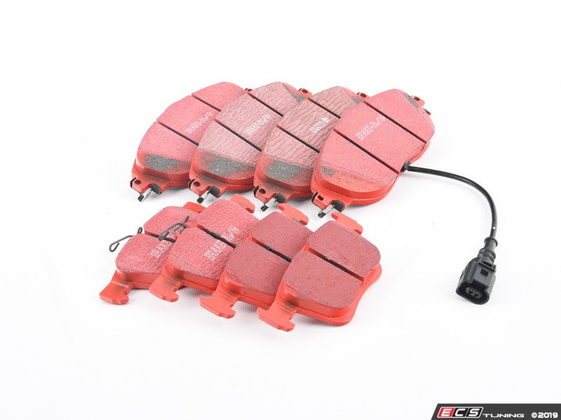 Front & Rear Brake Pad Kit - EBC RedStuff