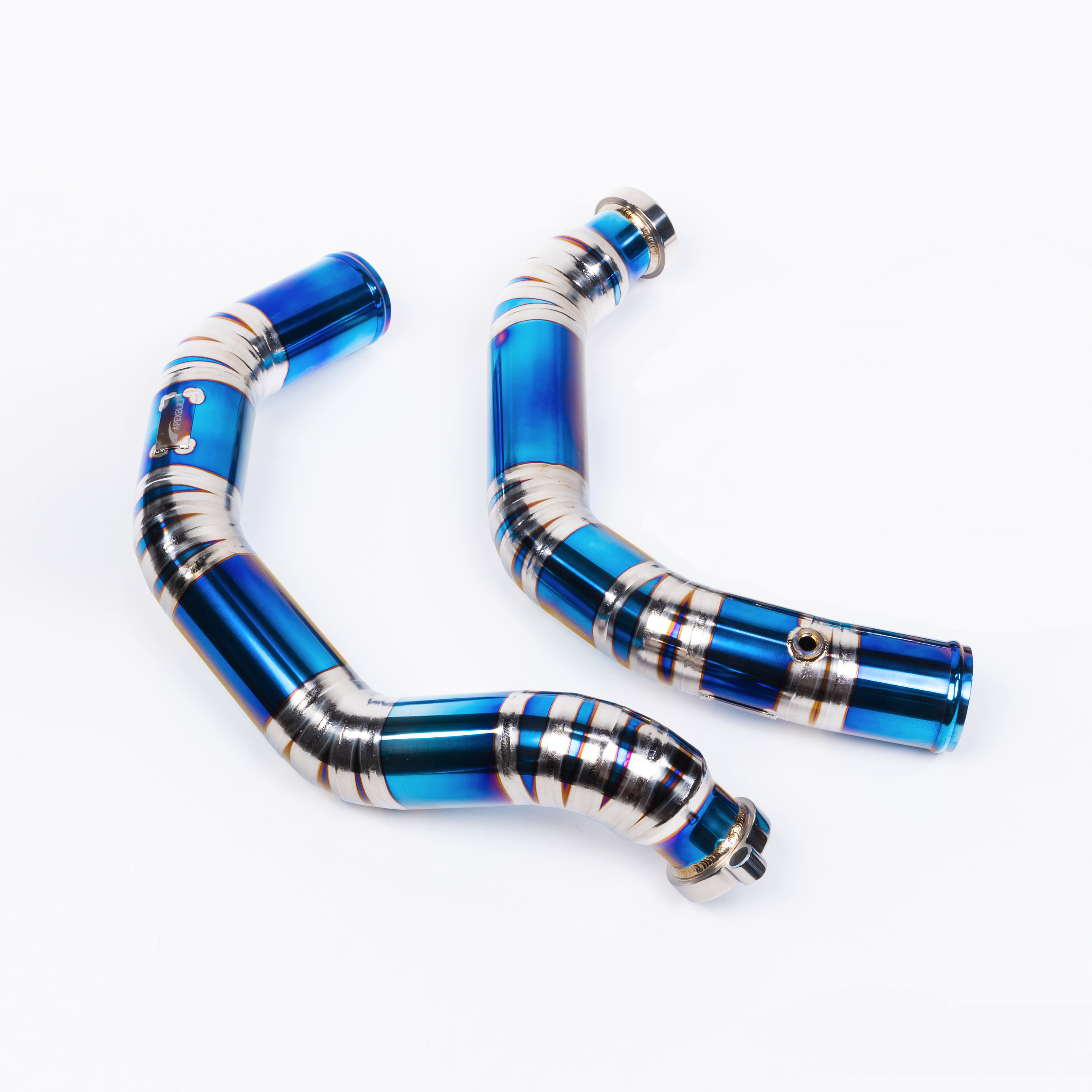 ApexBuilt® BMW F87 M2C, F80 M3, & F82/F83 M4 Titanium Charge Pipe Kit (S55, 2015-20)