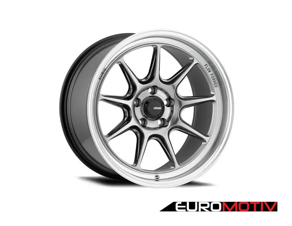 15’ Konig Countergram Flow Formed Wheel Set - Hyper Chrome / Machined Lip