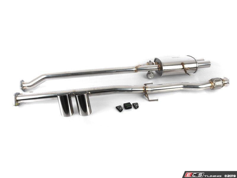 ARMYTRIX Stainless Steel Valvetronic Catback Exhaust System - Dual Gold Tips R56/R57/R58/R59