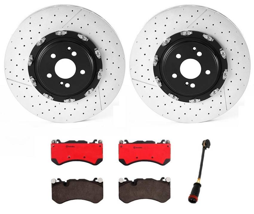 Brembo Brake Pads and Rotors Kit – Front (390mm) (Ceramic)