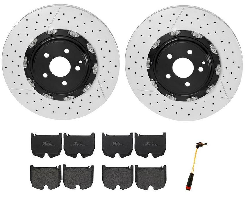 Brembo Brake Pads and Rotors Kit – Front (380mm) (Low-Met)