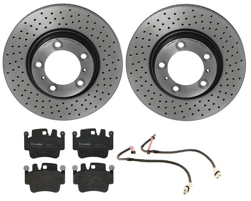 Brembo Brake Pads and Rotors Kit – Front (330mm) (Low-Met)