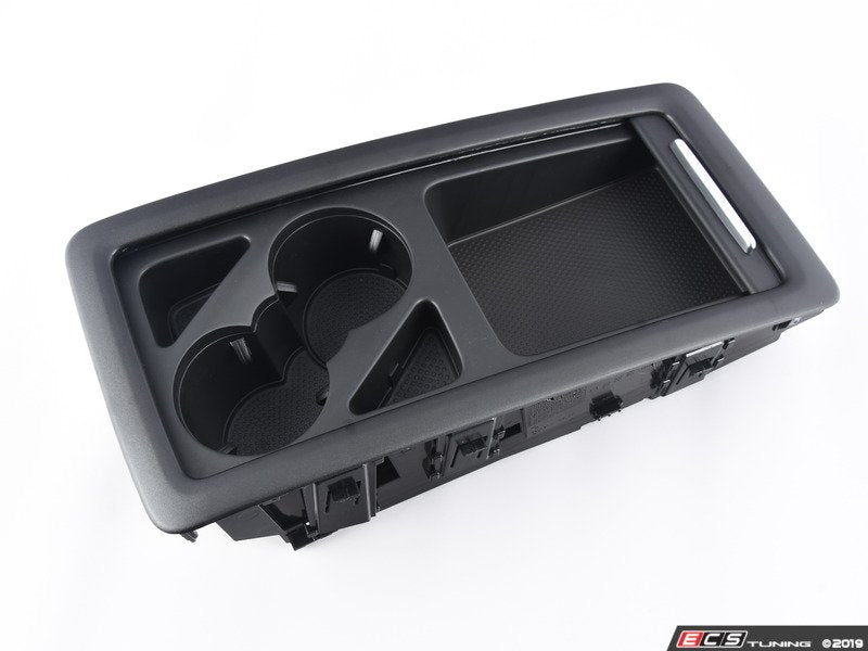 Rear seat storage bin - Satin Black