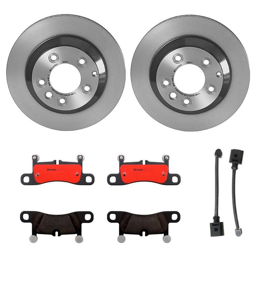 Audi VW Brakes Kit – Pads and Rotors Rear (330mm) (Ceramic) 7L8615601G – Brembo 1519466KIT