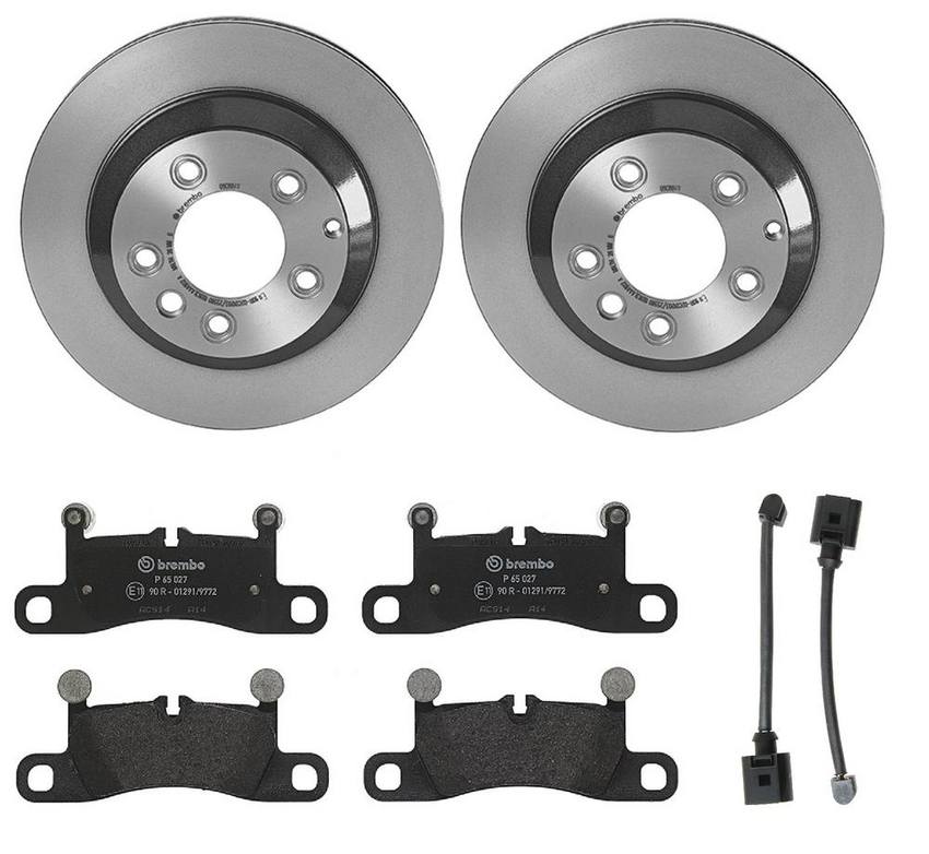 Audi VW Brakes Kit – Pads and Rotors Rear (330mm) (Low-Met) 7L8615601G – Brembo 1520809KIT