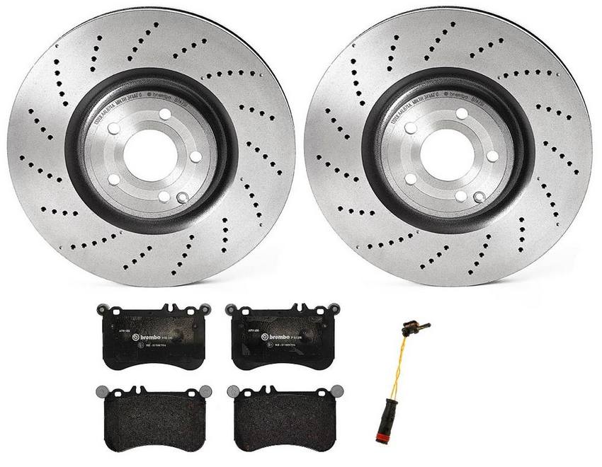 Brembo Brake Pads and Rotors Kit – Front (360mm) (Low-Met)