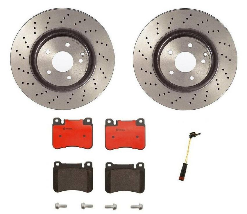 Mercedes Brakes Kit – Brembo Pads and Rotors Front (330mm) (Ceramic) 004420512041 – Brembo 1524226KIT