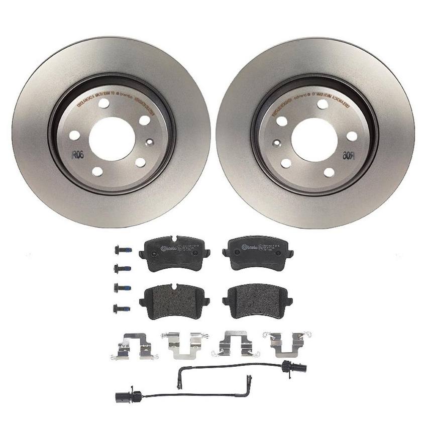 Audi Brembo Brake Kit – Pads and Rotors Rear (300mm) (Low-Met) 8K0615601M – Brembo 1524710KIT