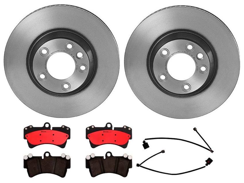 Porsche Brembo Brakes Kit – Pads and Rotors Front (350mm) (Ceramic) 7L8615302 – Brembo 1525076KIT