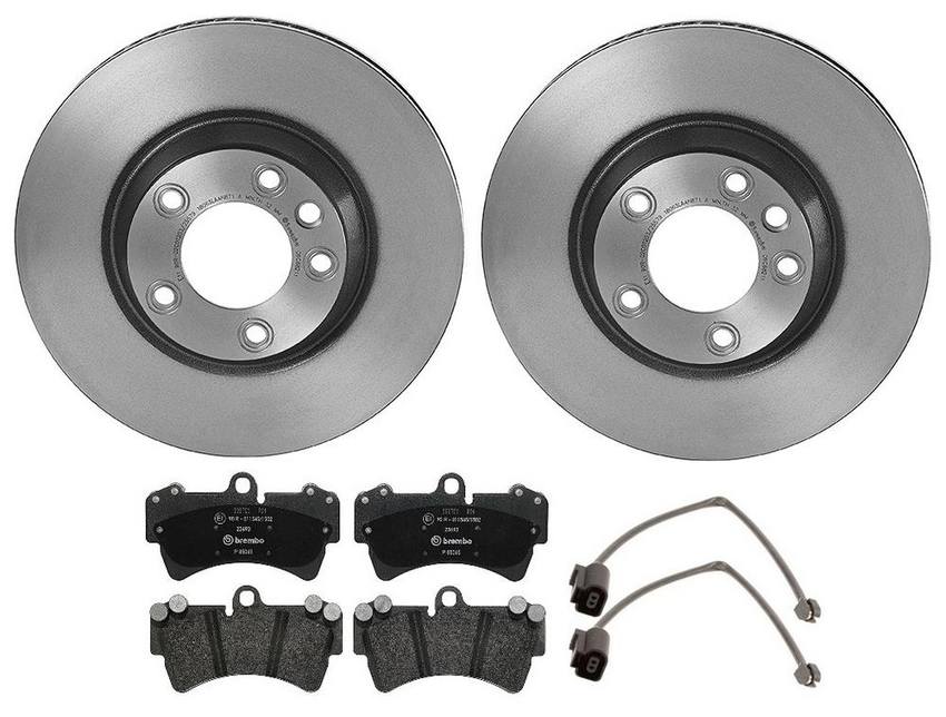 Porsche Brembo Brakes Kit – Pads and Rotors Front (350mm) (Low-Met) 7L8615302 – Brembo 1525305KIT