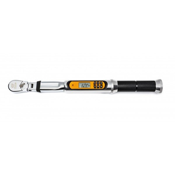 3/8" Flex Head Electronic Torque Wrench With Angle