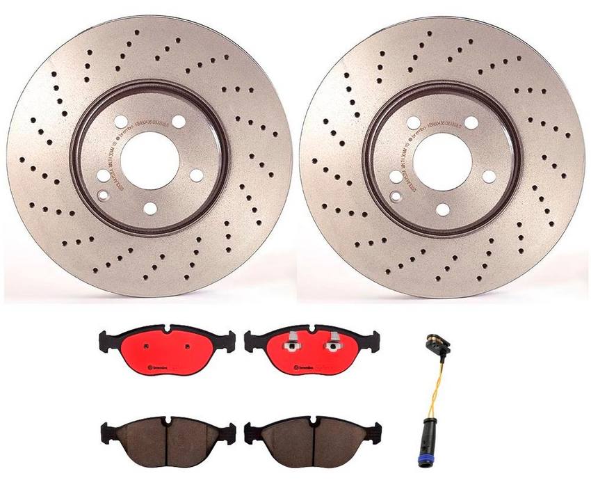 Mercedes Brakes Kit – Brembo Pads and Rotors Front (330mm) (Ceramic) 220421181264 – Brembo 1527011KIT