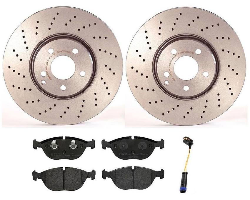 Mercedes Brakes Kit – Brembo Pads and Rotors Front (330mm) (Low-Met) 220421181264 – Brembo 1527026KIT