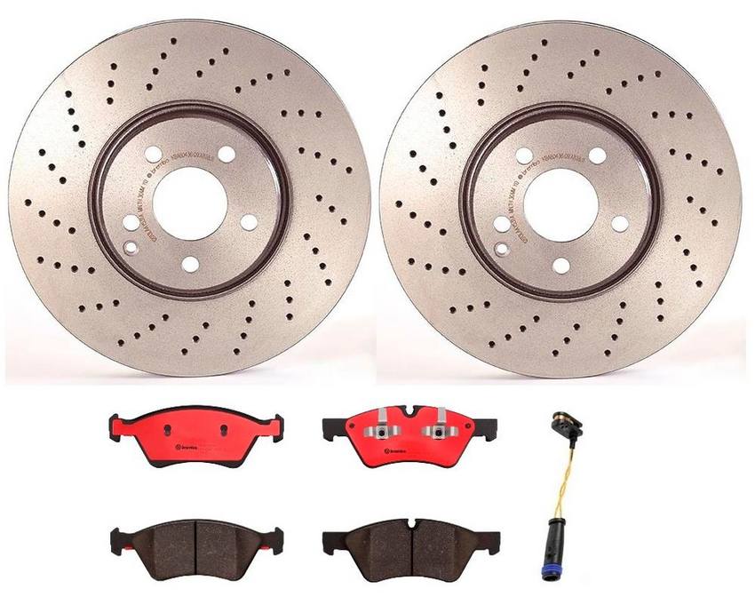 Mercedes Brakes Kit – Brembo Pads and Rotors Front (330mm) (Ceramic) 220421181264 – Brembo 1529536KIT