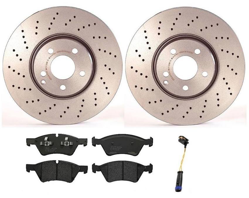 Mercedes Brakes Kit – Brembo Pads and Rotors Front (330mm) (Low-Met) 220421181264 – Brembo 1529544KIT