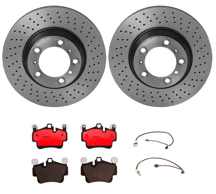 Brembo Brakes Kit – Pads and Rotors Rear (330mm) (Ceramic)