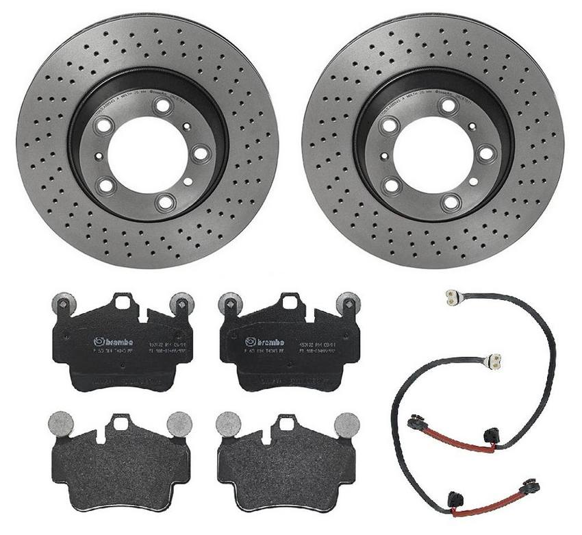 Brembo Brakes Kit – Pads and Rotors Rear (330mm) (Low-Met)