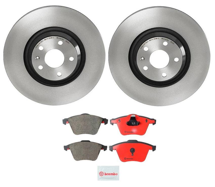 Audi Brake Kit – Pads and Rotors Front (340mm) (Ceramic) 8J0698151C – Brembo 1530704KIT