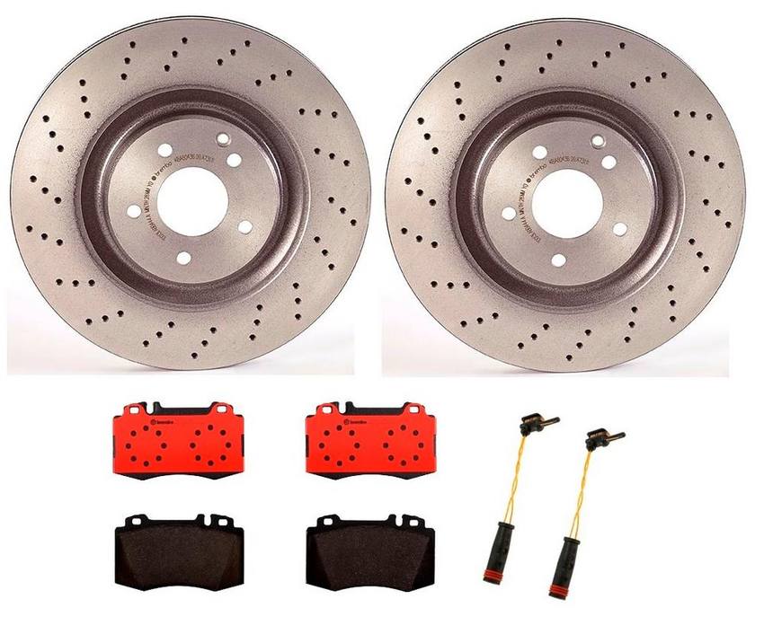 Brembo Brake Pads and Rotors Kit – Front (345mm) (Ceramic)