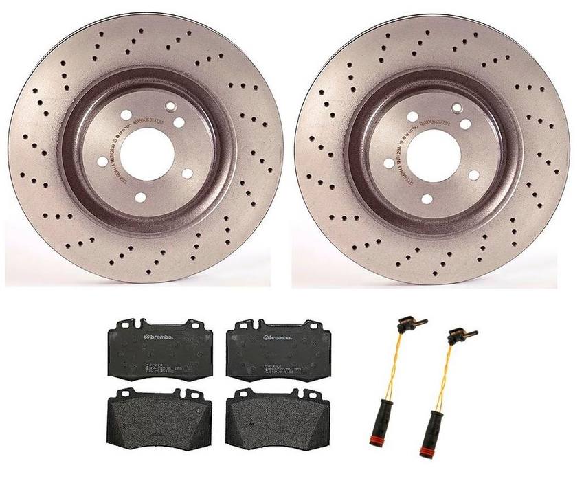 Brembo Brake Pads and Rotors Kit – Front (345mm) (Low-Met)