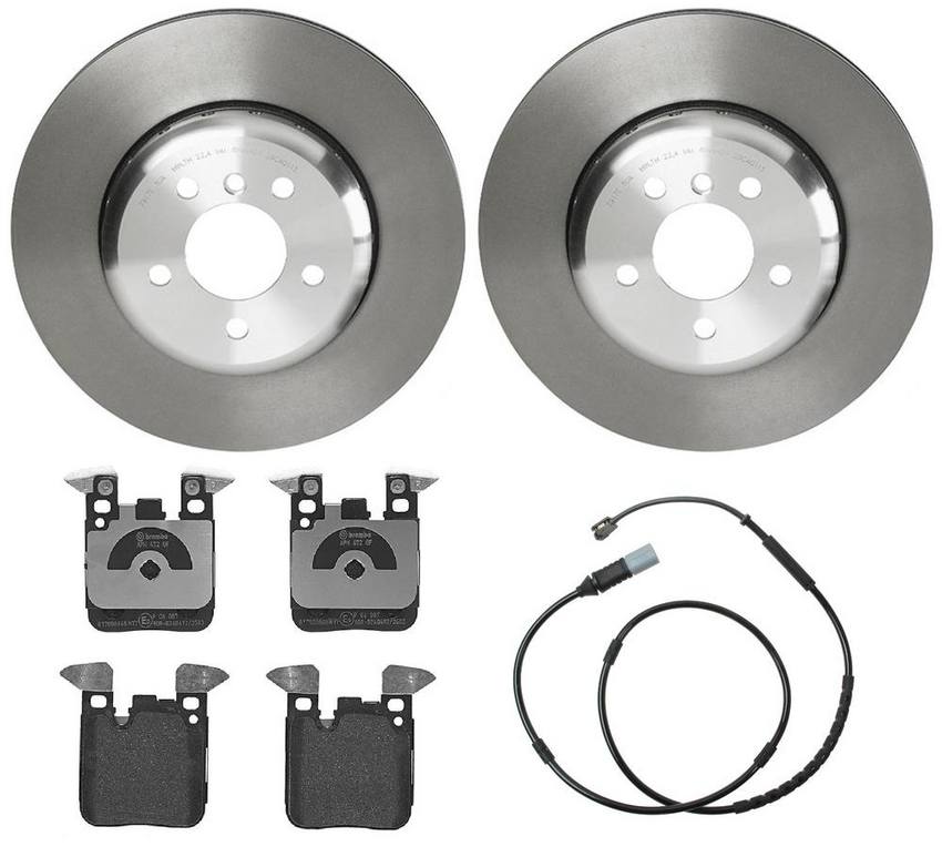 BMW Brembo Brake Kit – Pads and Rotors Rear (345mm) (Low-Met) 34356792292 – Brembo 1532301KIT