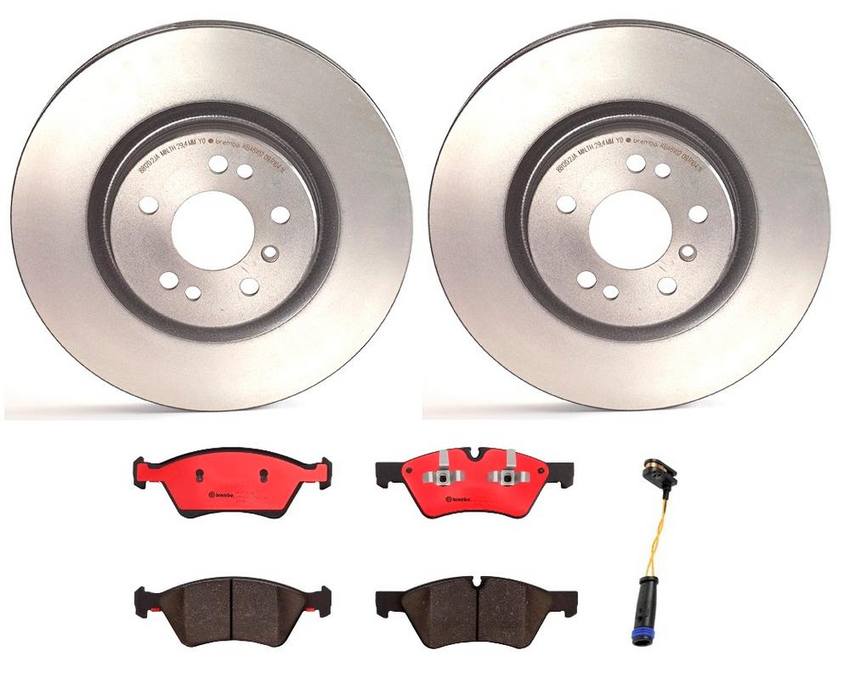 Mercedes Brakes Kit – Brembo Pads and Rotors Front (330mm) (Ceramic) 164420262064 – Brembo 1533295KIT