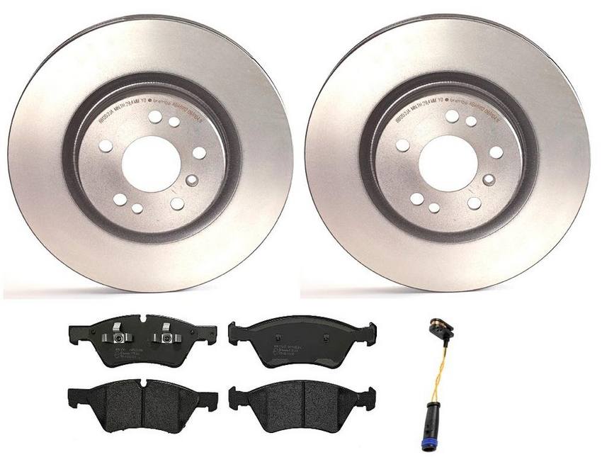 Mercedes Brakes Kit – Brembo Pads and Rotors Front (330mm) (Low-Met) 164420262064 – Brembo 1533650KIT