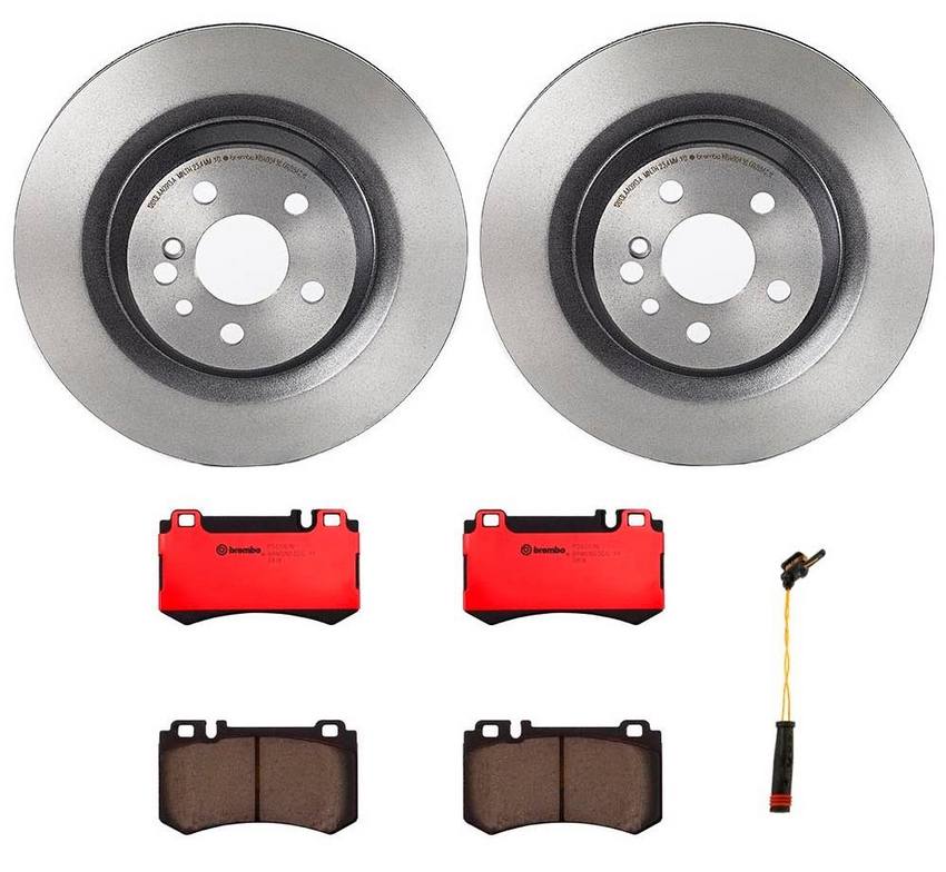 Mercedes Brembo Brakes Kit – Pads and Rotors Rear (330mm) (Ceramic) 220423051264 – Brembo 1533751KIT