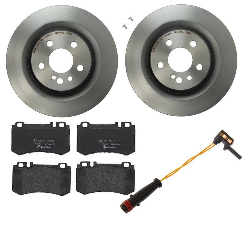 Mercedes Brembo Brakes Kit – Pads and Rotors Rear (330mm) (Low-Met) 220423051264 – Brembo 1533843KIT