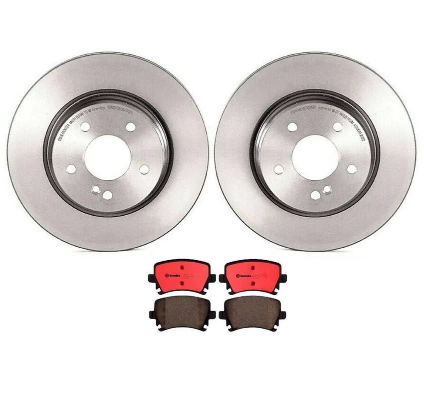 Audi Brembo Brake Kit – Pads and Rotors Rear (288mm) (Ceramic) 8E0698451J – Brembo 1534474KIT