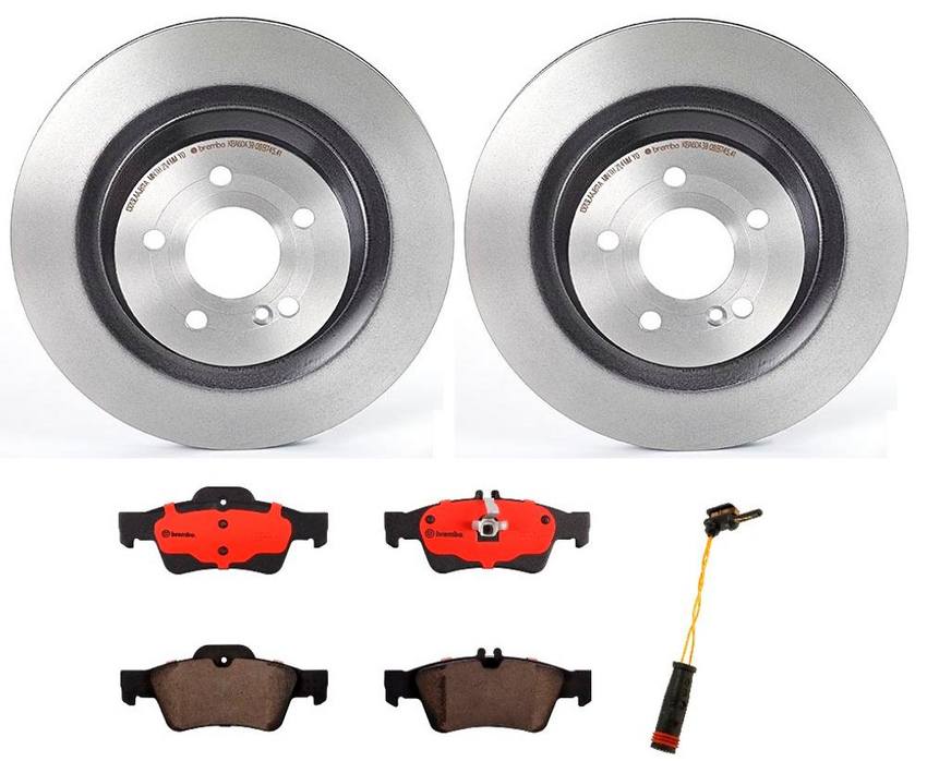 Mercedes Brembo Brakes Kit – Pads and Rotors Rear (320mm) (Ceramic) 006420012064 – Brembo 1534870KIT