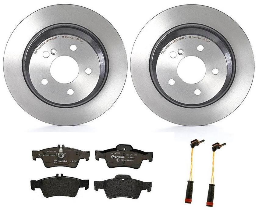 Mercedes Brembo Brakes Kit – Pads and Rotors Rear (300mm) (Low-Met) 221423111207 – Brembo 1534899KIT