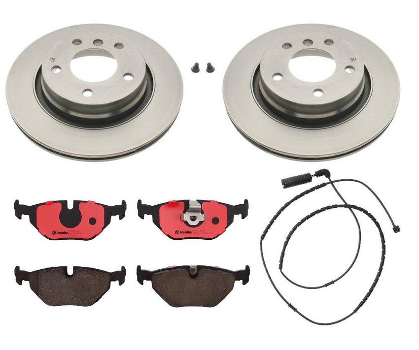 BMW Brembo Brake Kit – Pads and Rotors Rear (294mm) (Ceramic) 34351164372 – Brembo 1534908KIT