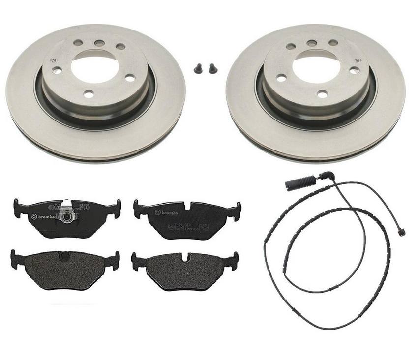 BMW Brembo Brake Kit – Pads and Rotors Rear (294mm) (Low-Met) 34351164372 – Brembo 1534925KIT