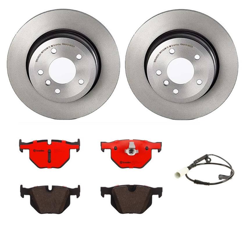 BMW Brembo Brake Kit – Pads and Rotors Rear (320mm) (Ceramic) 34356789492 – Brembo 1535107KIT