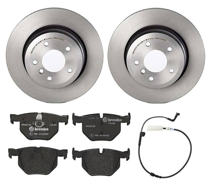 Brembo Brakes Kit – Pads and Rotors Rear (320mm) (Low-Met)